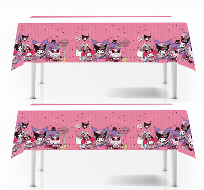 HABITZ 2pcs Children Birthday Party Tablecloth Table Cover,Children Birthday Supplies Decorations (5)
