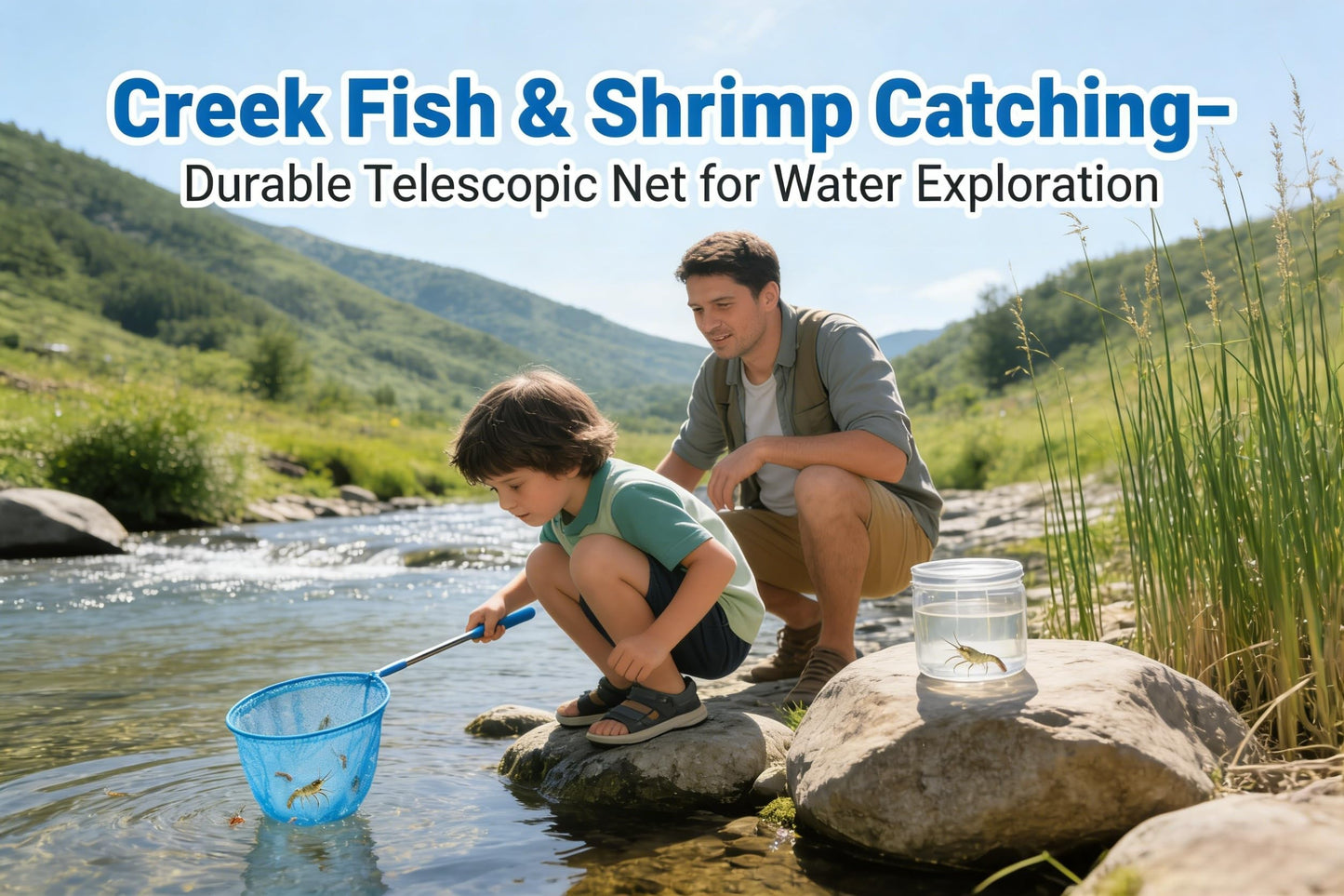 MAGIKON Retractable Bug Net 4-Pack, 8in Diameter for Kids Outdoor