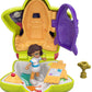 Polly Pocket Tiny Pocket Places Rockin’ Science Compact with Science-Themed Location, Micro Shani Doll, Surprise Reveals, Rocket, Volcano, Telescope