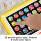Fisher-Price Toddler Learning Toy Laugh & Learn Smart Stages Tablet Pretend Computer with Music & Lights for Kids Ages 1+ Years