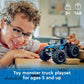 LEGO City Blue Monster Truck Off-Road Toy Playset with a Driver Minifigure, Imaginative Toys for Kids, Fun Gift for Boys and Girls Aged 5 Plus, Mini