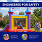 HeroKiddo 14x17 Jelly Bean Commercial Inflatable Bouncer Dual Lane Slide