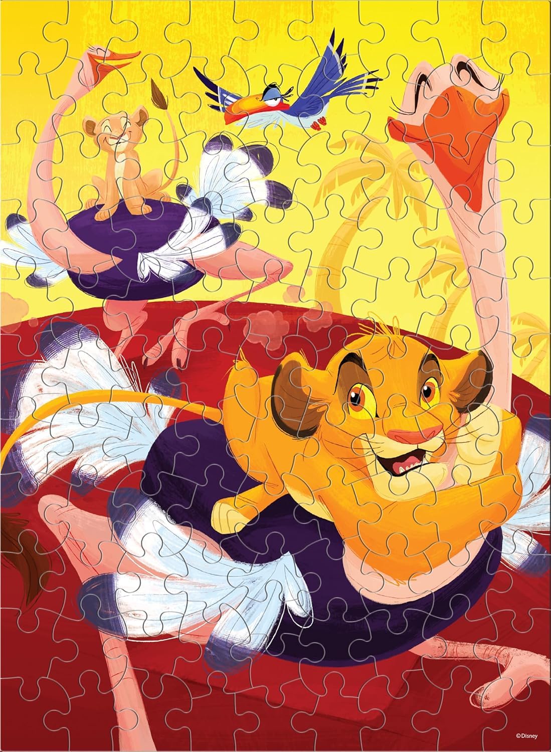 Ceaco - Disney Ostrich Race - 100 Piece Jigsaw Puzzle for Kids Ages 6-8