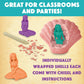 MindWare Dig It Up! Discoveries Mermaids - Dig Kits for Kids with 12 Sea Shells, Each with a Mermaid Toy Inside, 12 Chiseling Tools and Instructions