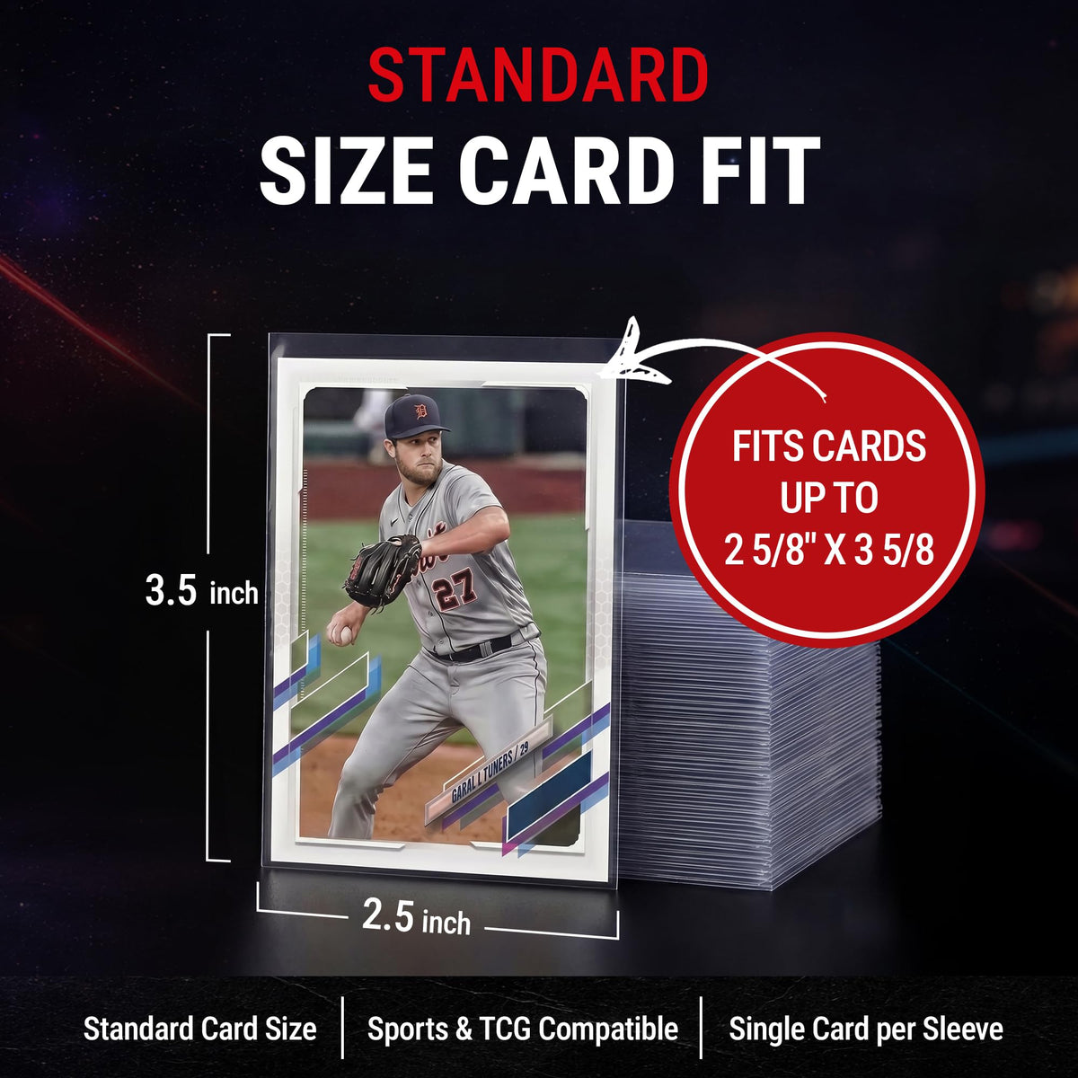 Ultra Pro Clear Standard Trading Card Sleeves, 100 Pack