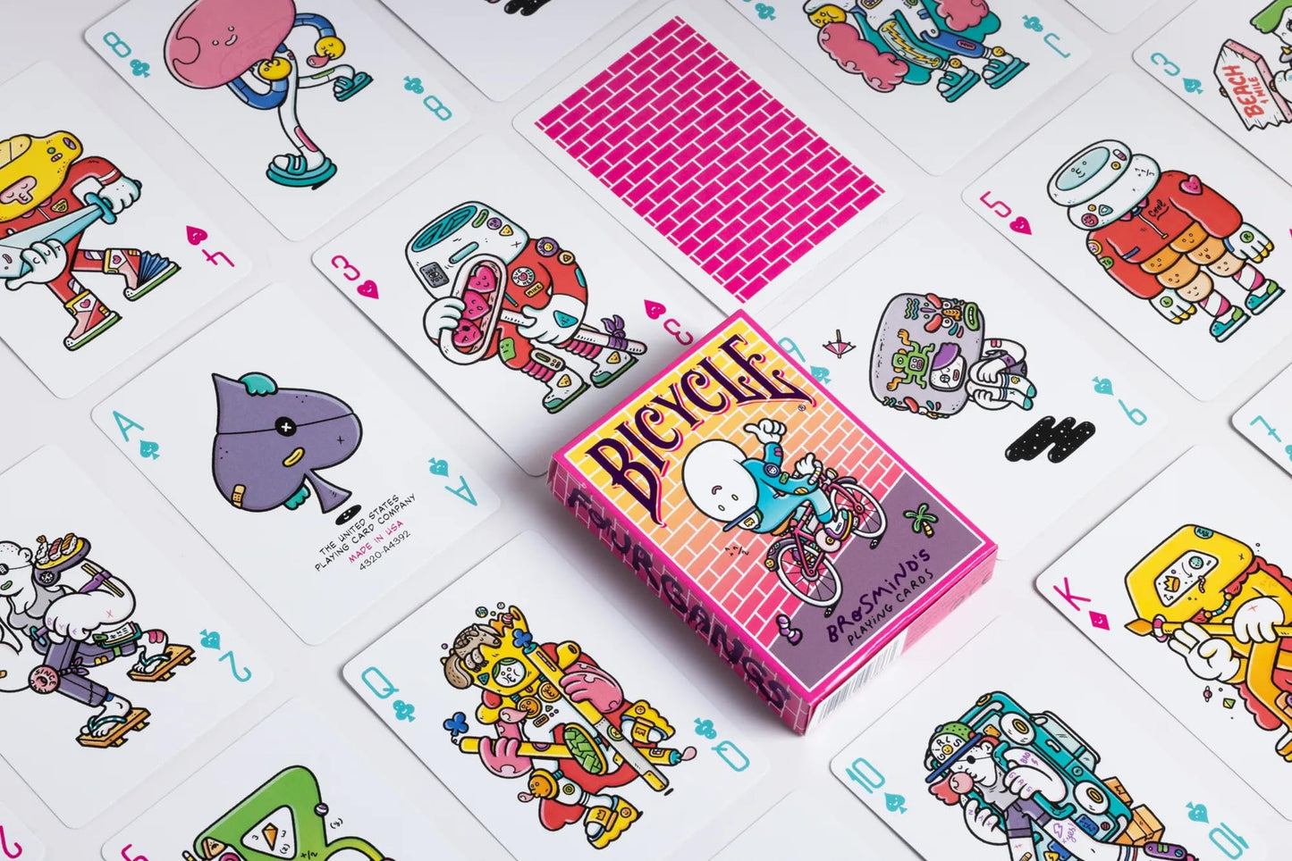 Bicycle Brosmind Four Gangs Playing Cards, Yellow
