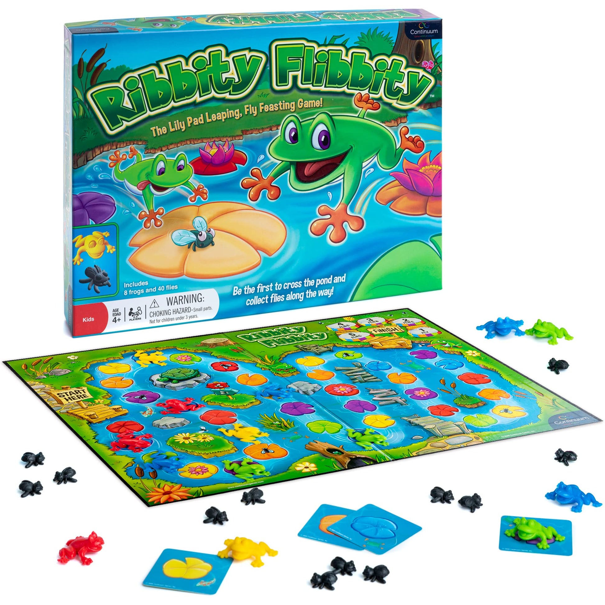 Ribbity Flibbity, the Lily Pad Leaping, Fly Feasting Game, Fun Frog-Themed Board Game
