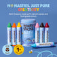 Honeysticks Super Jumbo Bath Crayons Non Toxic (7 Pack) for Toddlers 1-3 and Kids 4-8, Natural Beeswax Crayons, Food-Grade Colors, Fragrance Free, Non