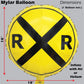 Railroad-Train Party Decorations! Choo Choo Set Includes 1 Lg. Train Centerpiece, 1 Railroad Crossing Foil Balloon, 24 Fun Party Picks & 24 Loot Bags