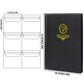 36 Pockets Coin Capsule Holder Album - 2.3x2.2 inches Coin Collecting Book with 6 Pages, Collection Album Sleeves for Square, Round Coin Snap Holders