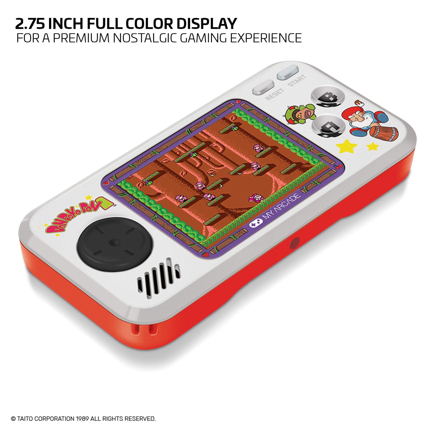 My Arcade Limited Edition Don Doko Don Pocket Player: 3 Built In Games, Don Doko Don 1 and 2, Chack'n Pop, Collectible, Full Color Display, Headphone