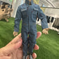 1/12 Action Figure Clothes,Jumpsuit for 6 inch Male Action Figures,6 inch Miniature Clothing (Lake Blue)