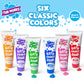 Tub Works® Bath Paint Soap Bath Toy, Classic 6 Pack | Non-Toxic | Washable Bathtub Paint for Finger Painting on Tub Walls | Ideal Toddler Bath Toys