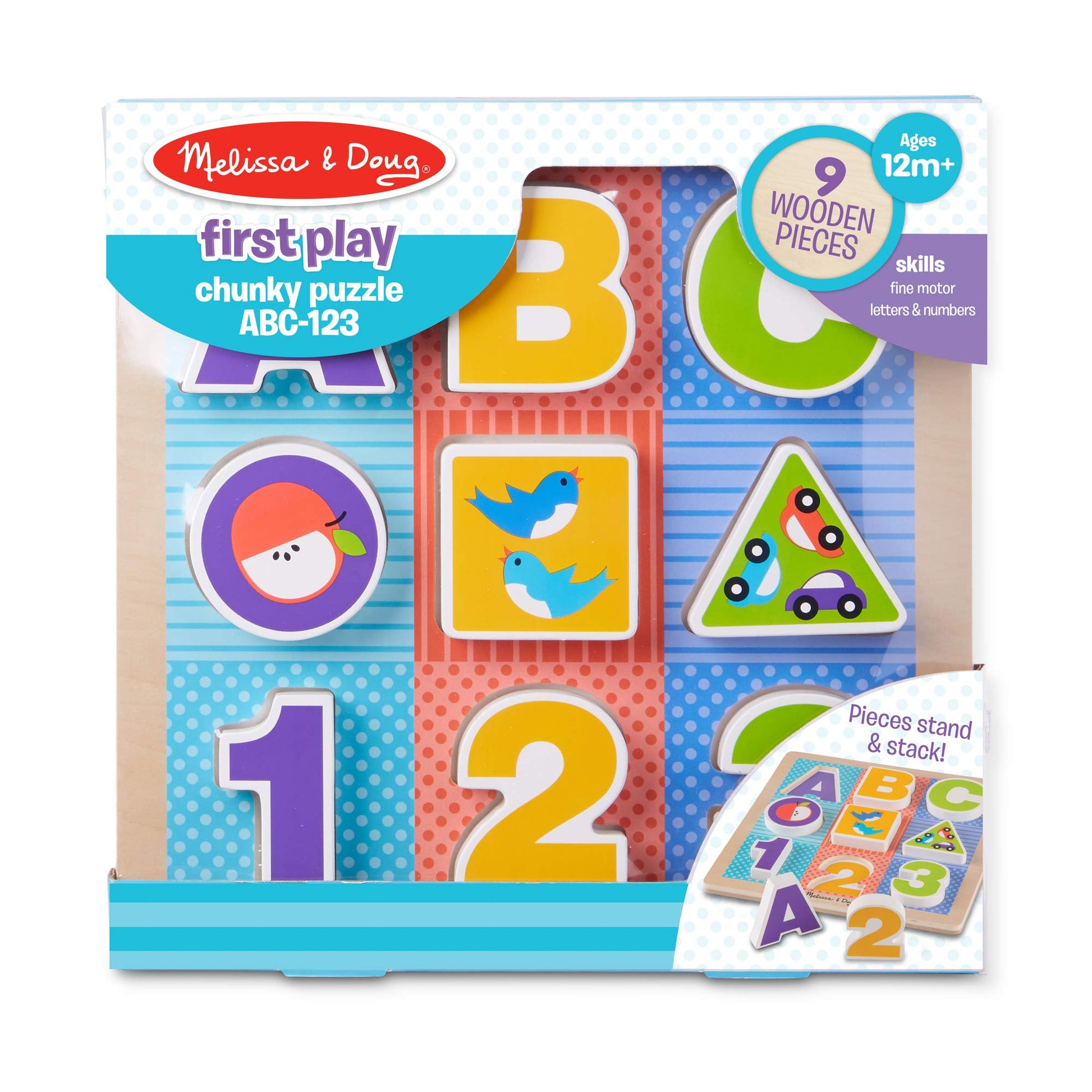 Melissa & Doug ABC - 123 Chunky Puzzle