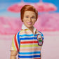Barbie The Movie Allan Collectible Doll, Michael Cera as Allan with 2 Removable Movie Fashions, Pink Jumpsuit Outfit & Blue Striped Beach Set with