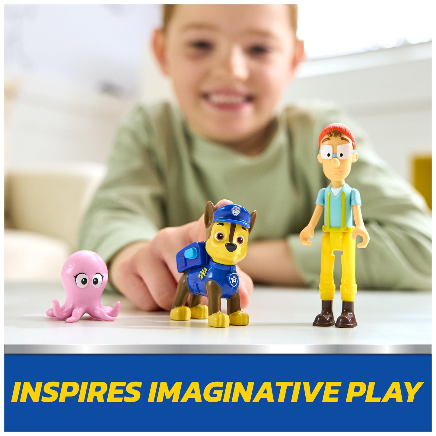Paw Patrol Chase and Captain Turbot Figure Pack with Baby Octopus