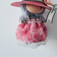 Premium Overall Pinafore Dress (Pink Suspender Dress) for 6.7" / 17 cm LABUBU Doll - Includes Miniature Accessories (Doll Not Included)