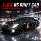 RCANGOL 1:24 RC Drift Car for Kids,4WD 2.4GHz 28KM/H High Speed Remote Control Car, Racing Sport Toy Car with LED Lights,Drifting Tires?Two Batteries