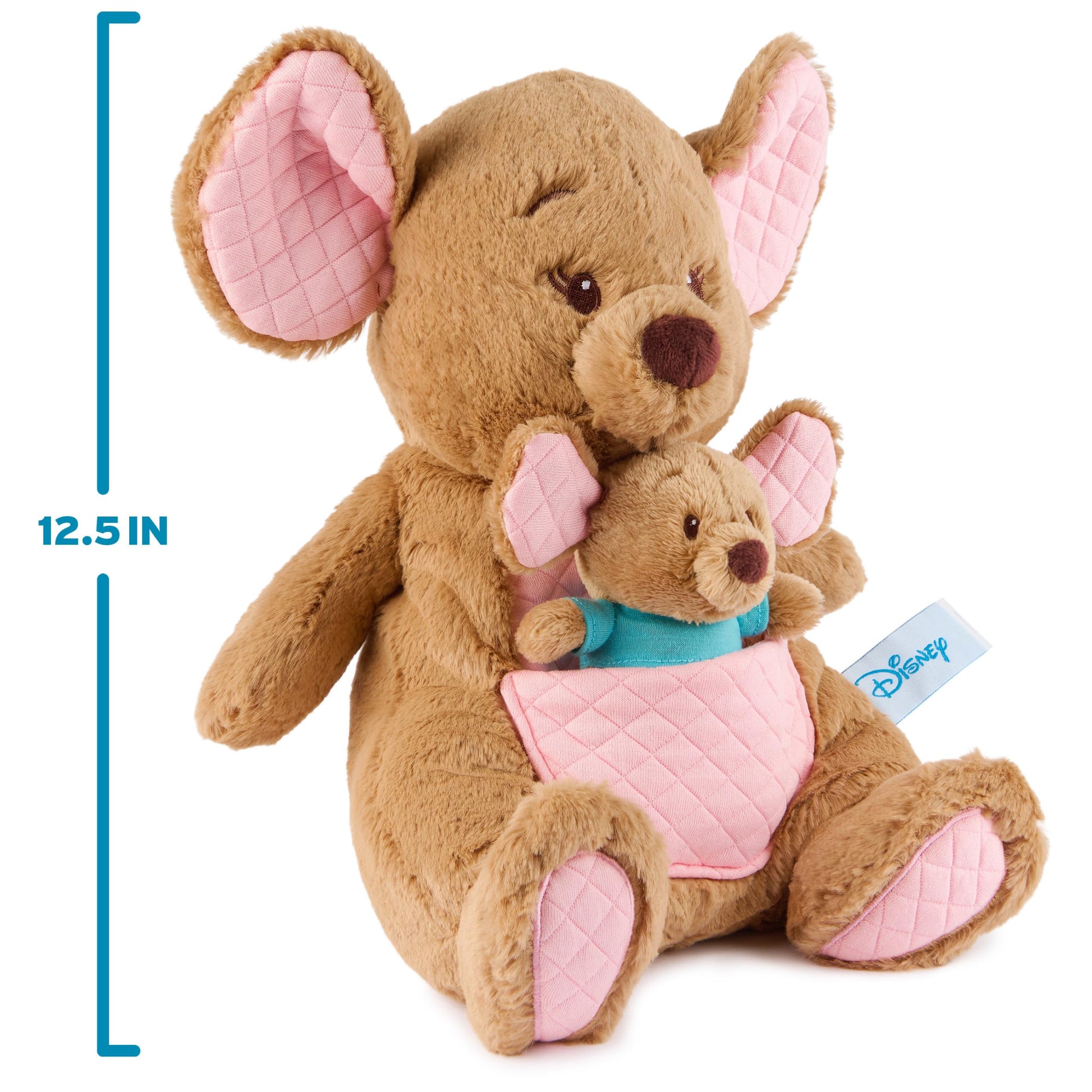 GUND Disney Winnie the Pooh Oh So Snuggly Kanga & Roo 12.5” Plush Ages 0+