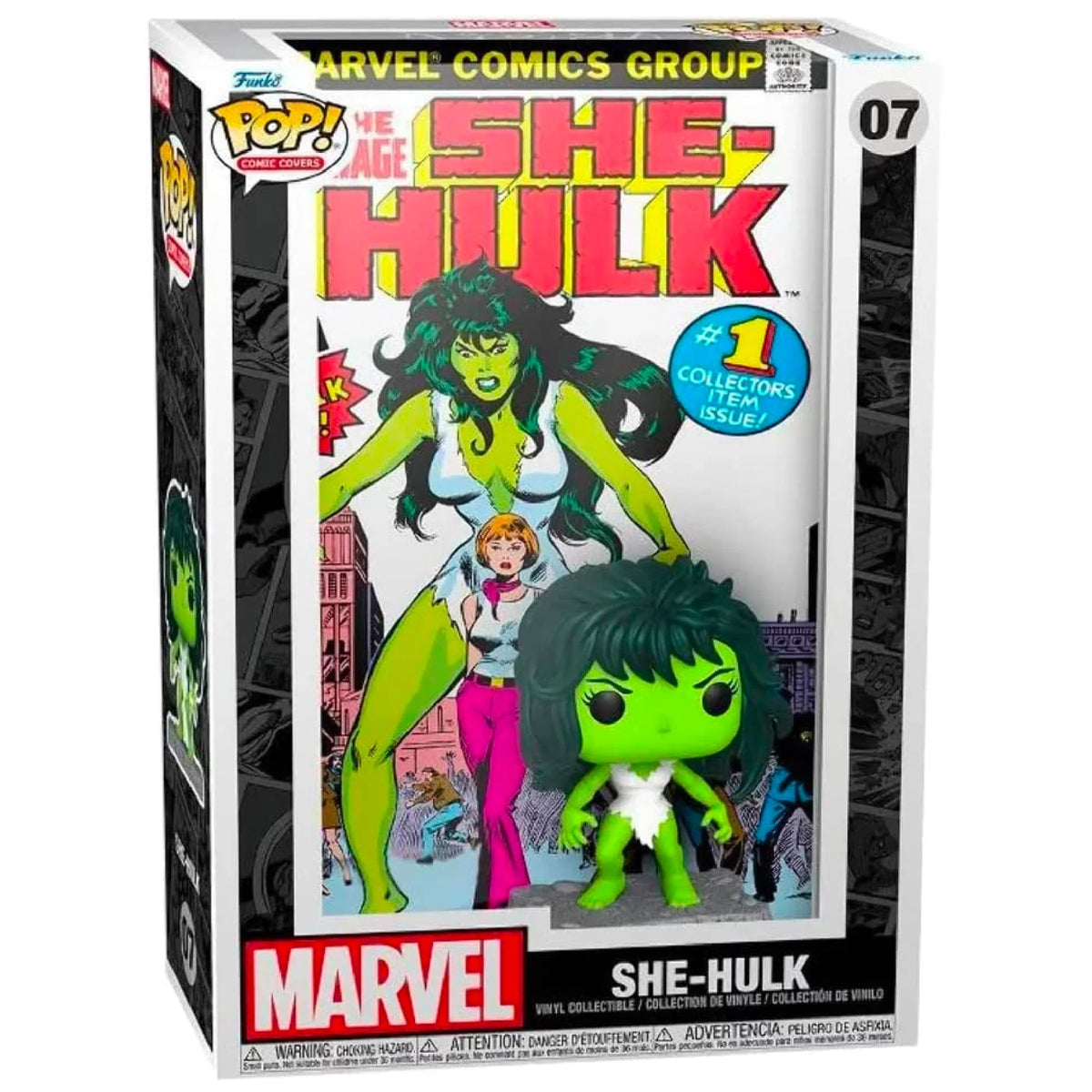 Funko The Amazing Spider-Man Black Suit Pop! in Comic Book Display Case - Limited Edition Exclusive (She-Hulk Comic #07)