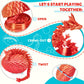 Cessfle 12" Prefilled Easter Eggs with 3D Printed Dragons Inside, 3D Printer Articulated Crystal Fidget Toy,Easter Basket Stuffers for 5-7 4-6 8-12