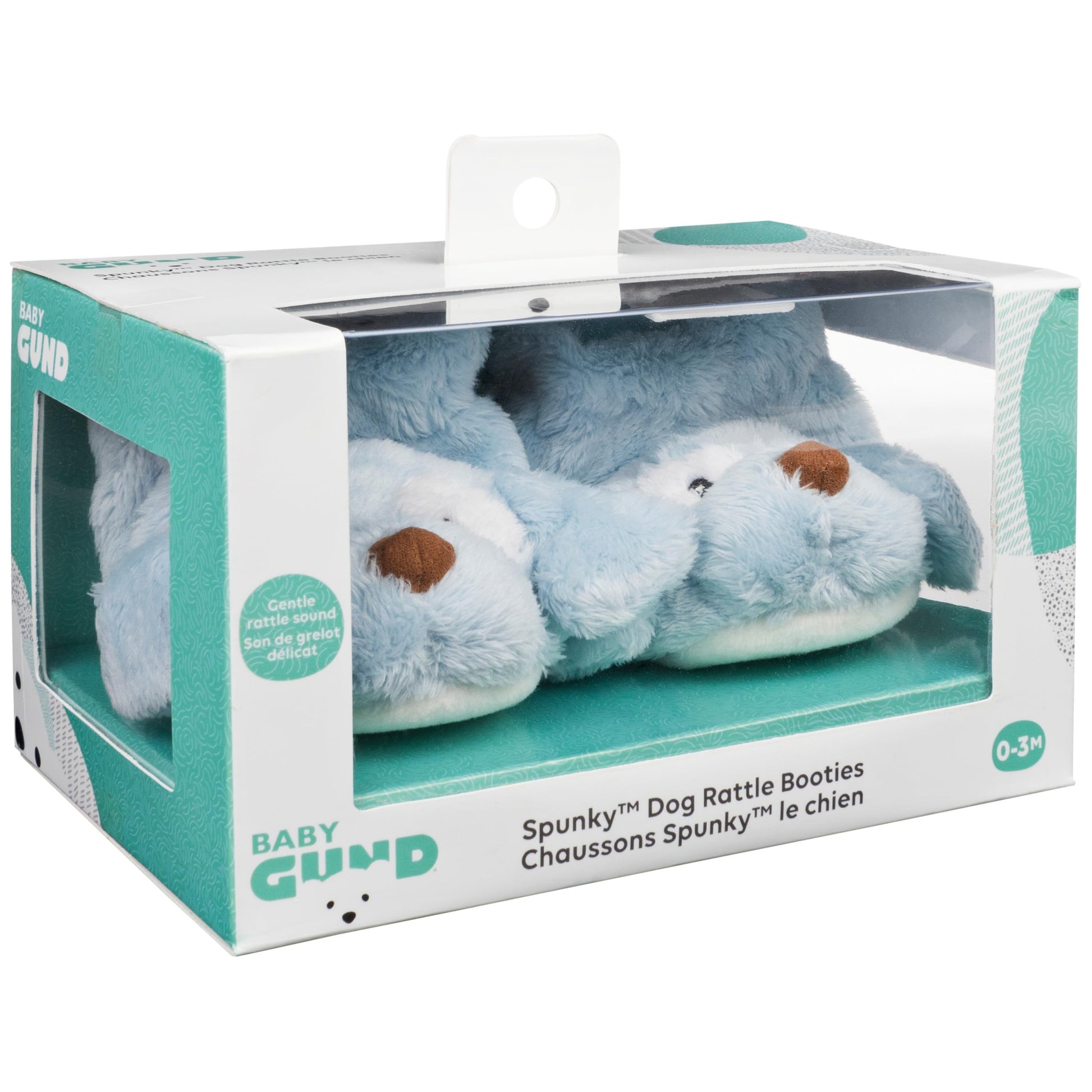 GUND Baby Spunky Puppy Plush Baby Booties, One Size Fits All