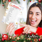 RokAPary Christmas Word Scramble Game, Christmas Holiday Party Ideas, Play Pack of 30 Cards 5”x7”. Made in USA