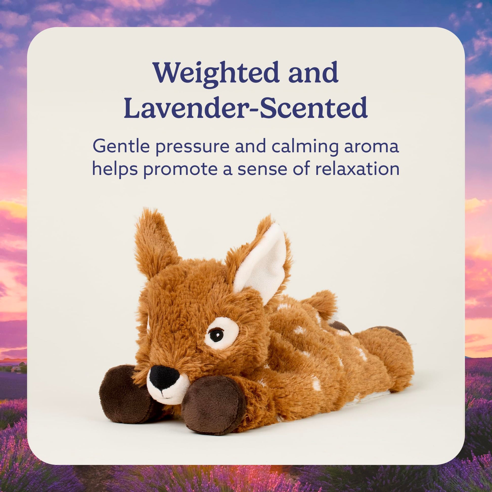 Warmies Laying Down Deer Warmies Plush, 1 EA