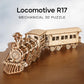 Wood Trick Toy Train Set 3D Wooden Puzzles for Adults to Build