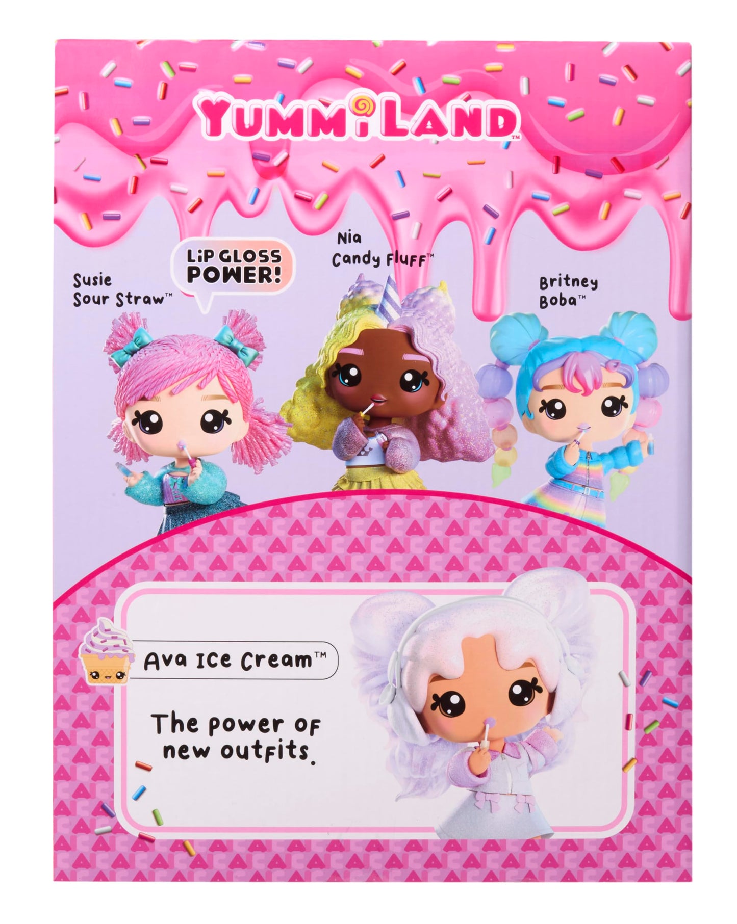 Yummiland Large Doll- Ava Ice Cream with Scented Lip Gloss, Ages 4+