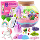 JOYEEMAX Unicorn Light-Up Terrarium Kit for Kids - LED Night Light Birthday Gift for Girls Ages 4 5 6 7 8-12 Year Old - Unicorn Toys for Girls - DIY