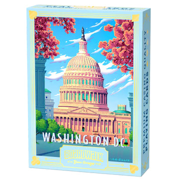 Boardwalk Puzzles Washington D.C., Featherlight Unique Playing Cards, Fun Themed Deck for Home and Travel