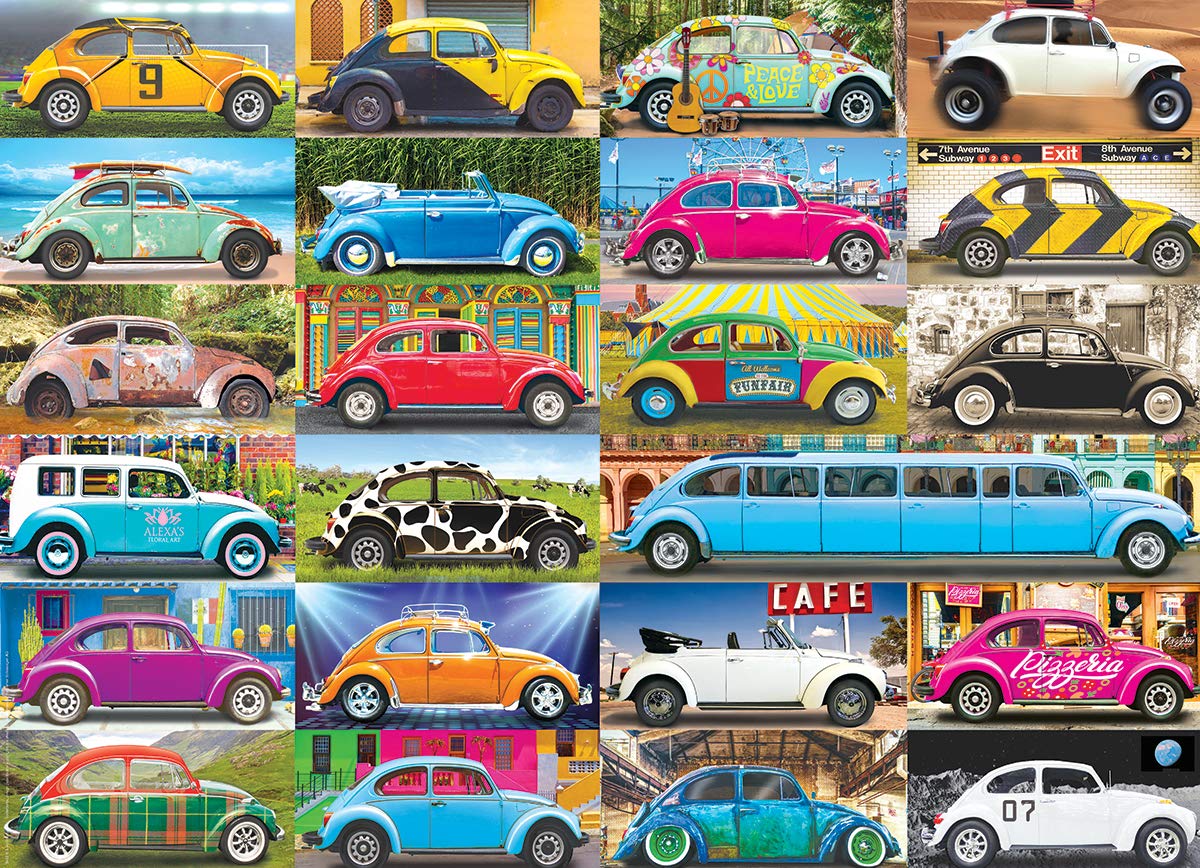 EuroGraphics 5422 Volkswagen Beetle Gone Places Puzzle (1000 Piece)