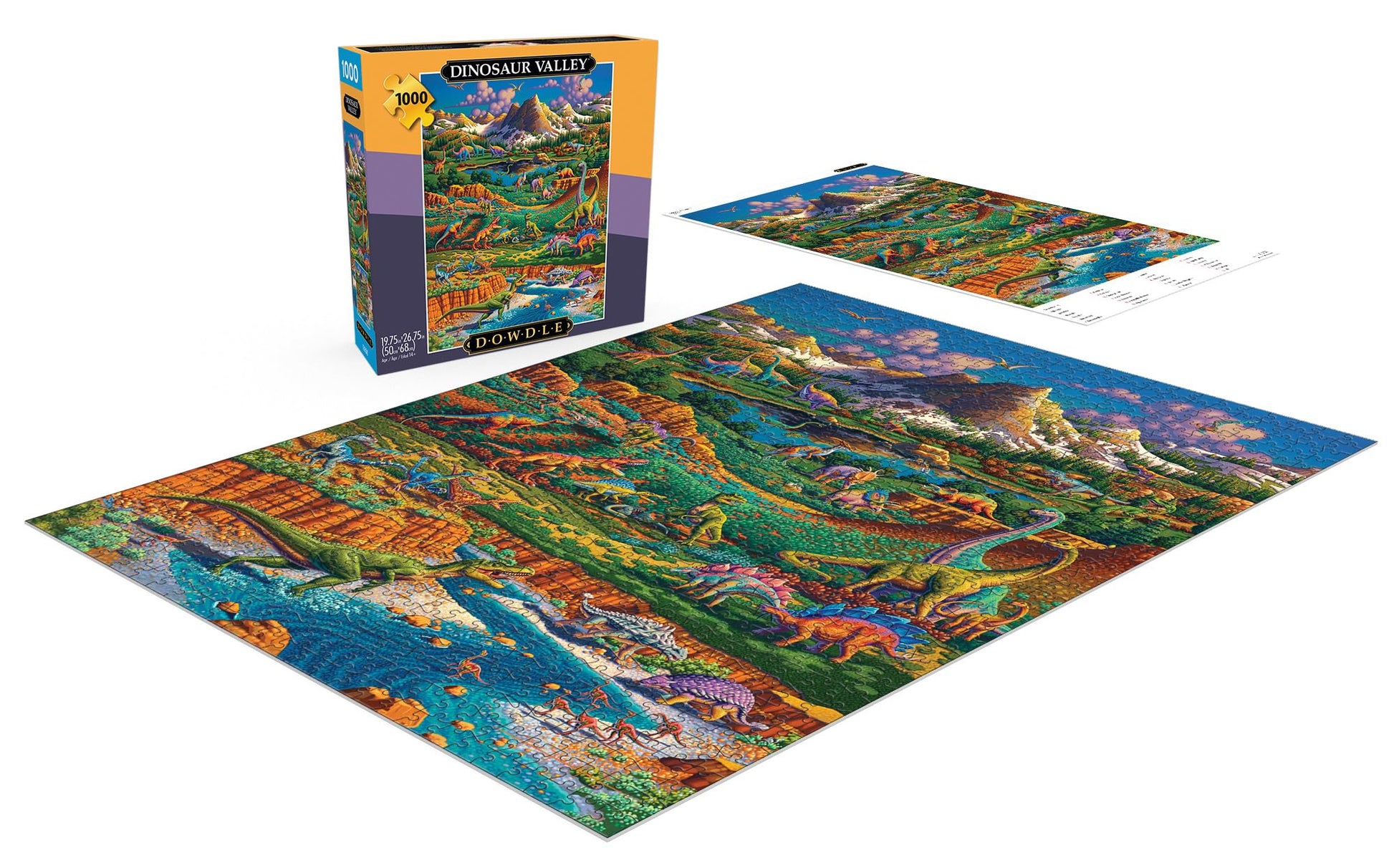 Buffalo Games - Eric Dowdle Dinosaur Valley - 1000 Piece Puzzle for Adults