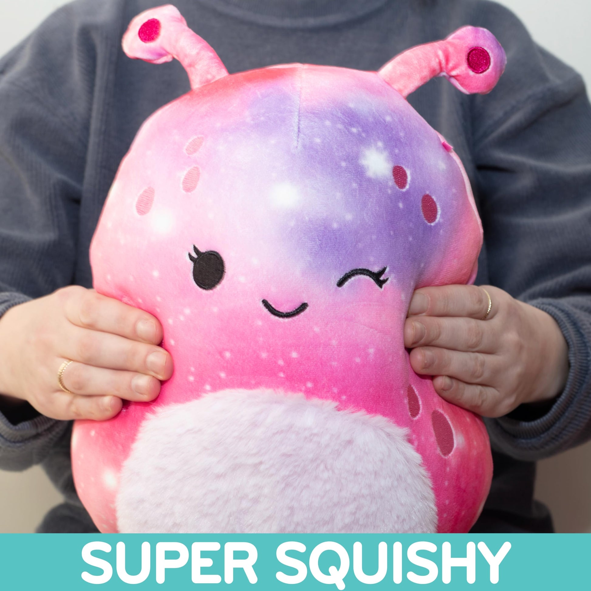 Squishmallows Original 10-Inch Loraly The Rainbow Alien - Official Jazwares Plush - Collectible Soft Squishy Alien Stuffed Animal Toy - Gift for Kids