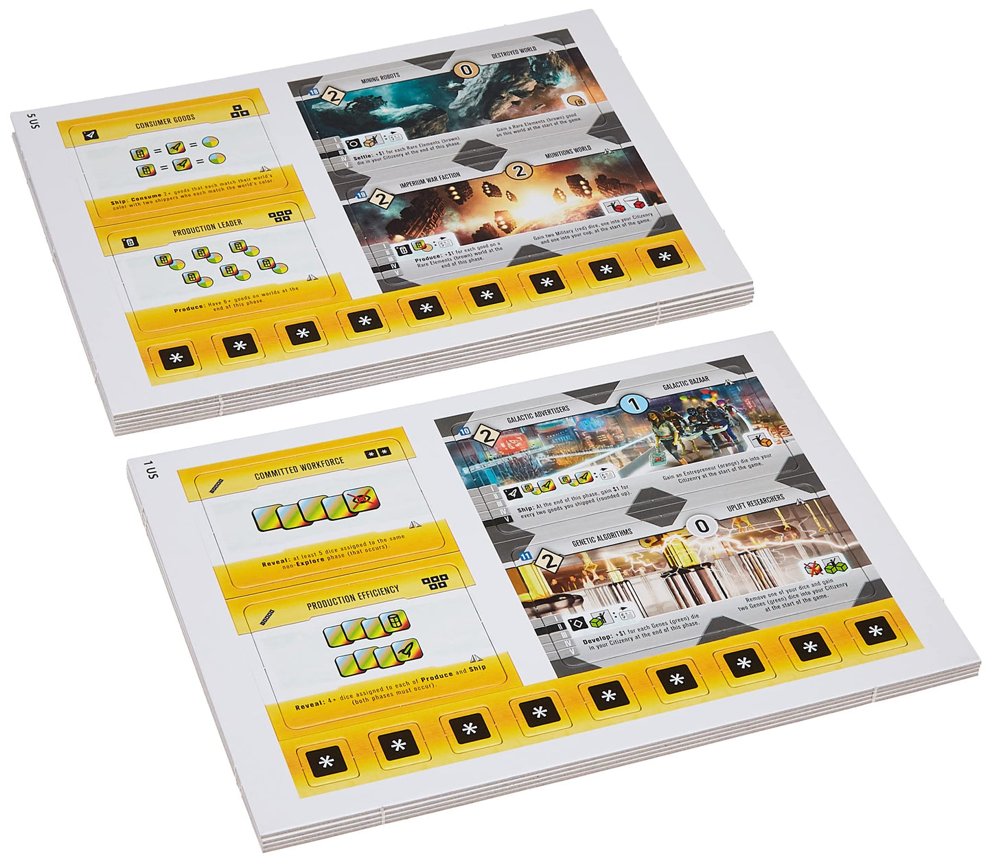 Rio Grande Games Roll for The Galaxy: Ambition Expansion - Strategy Board Game with Customizable Tank