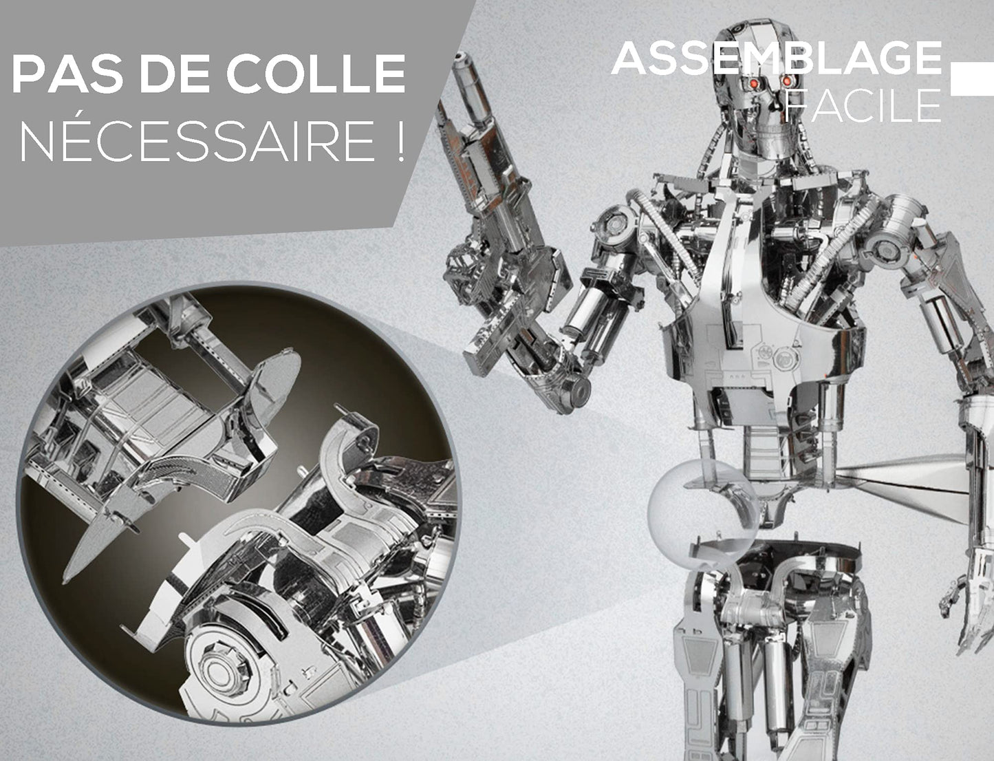Metal Earth Fascinations Premium Series The Terminator T-800 Endoskeleton 3D Metal Model Kit