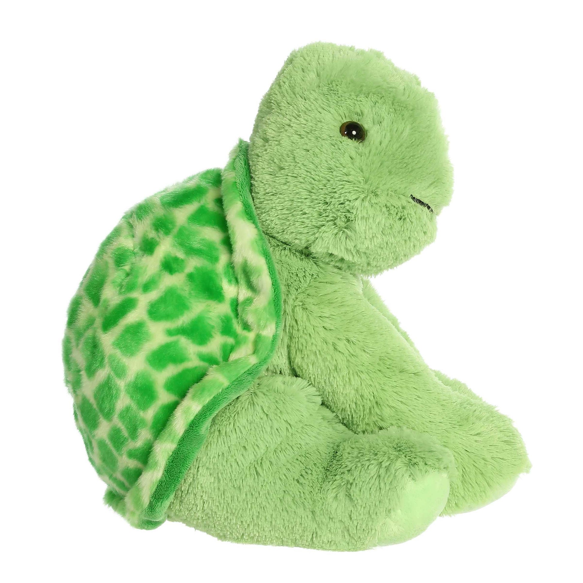 Aurora® Cuddly Turtle Stuffed Animal - Cozy Comfort - Endless Snuggles - Green 14 Inches