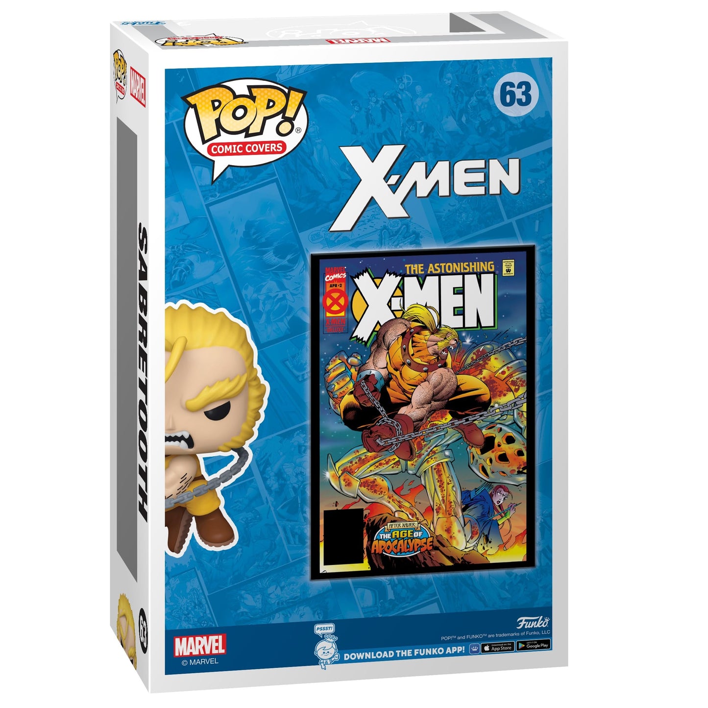 Funko Pop Comic Cover: Marvel - Age of Apocalypse Sabretooth, Amazon Exclusive - Collectable Vinyl Figure - Gift Idea - Official Merchandise - Toys