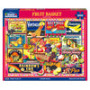 White Mountain 1000 Piece Jigsaw Puzzle Vintage Label Collage, Fruit Basket