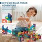 LTKFFFdp Magnetic Building Blocks STEM Educational Toys for Kids Ages 4-12, Ball Track and 3D Stacking Construction Set