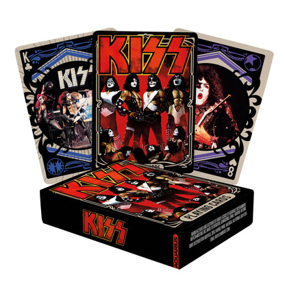 AQUARIUS KISS Playing Cards Standard Size - Themed Novelty Deck with 52 Unique Rock Band Designs - Collectible Merchandise Gift for Teens and Adults