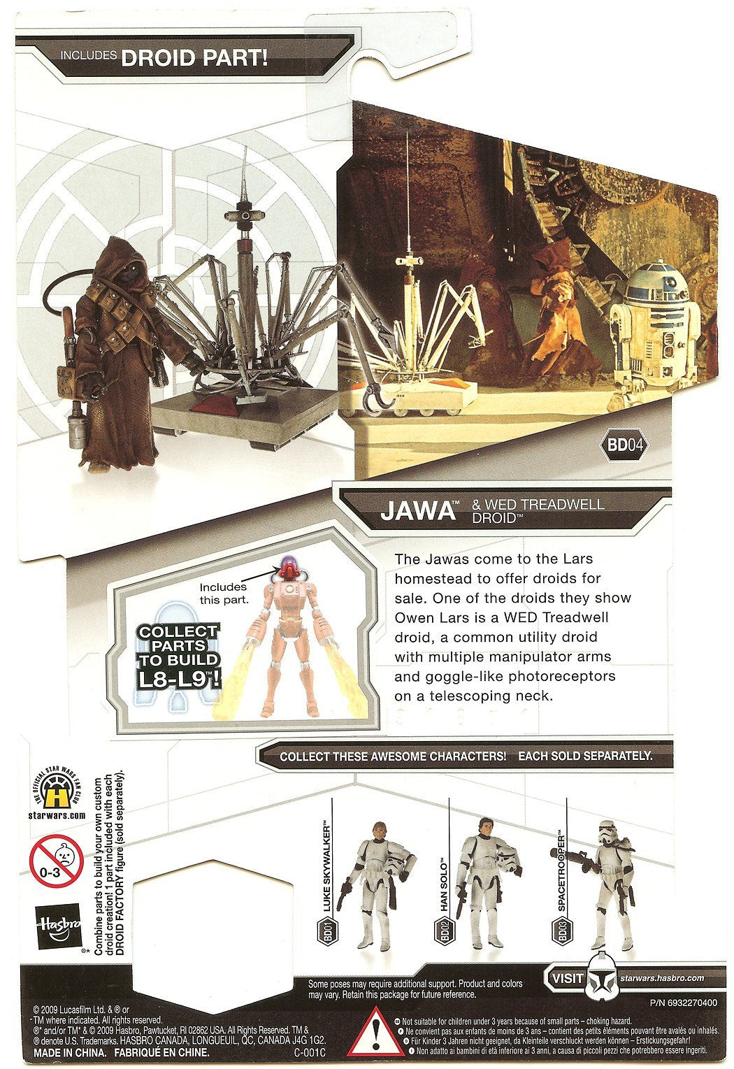 Jawa & Wed Treadwell Droid BD#04 Star Wars Legacy Collection Action Figure