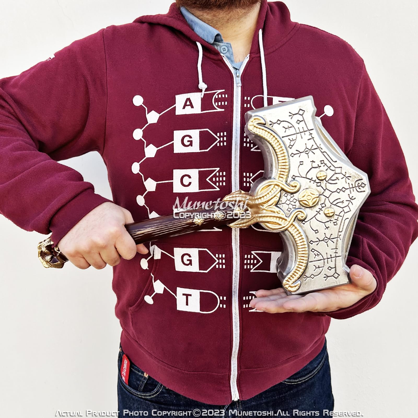 Munetoshi 19” Foam GoW Mjolnir Thor Hammer Aesir Norse God Video Game Fantasy Cosplay Prop