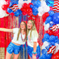 138 PCS 4th of July Balloon Arch Decorations, Red White and Blue Balloon Garland with Patriotic Foil Balloons for 4th of July Decorations Independence
