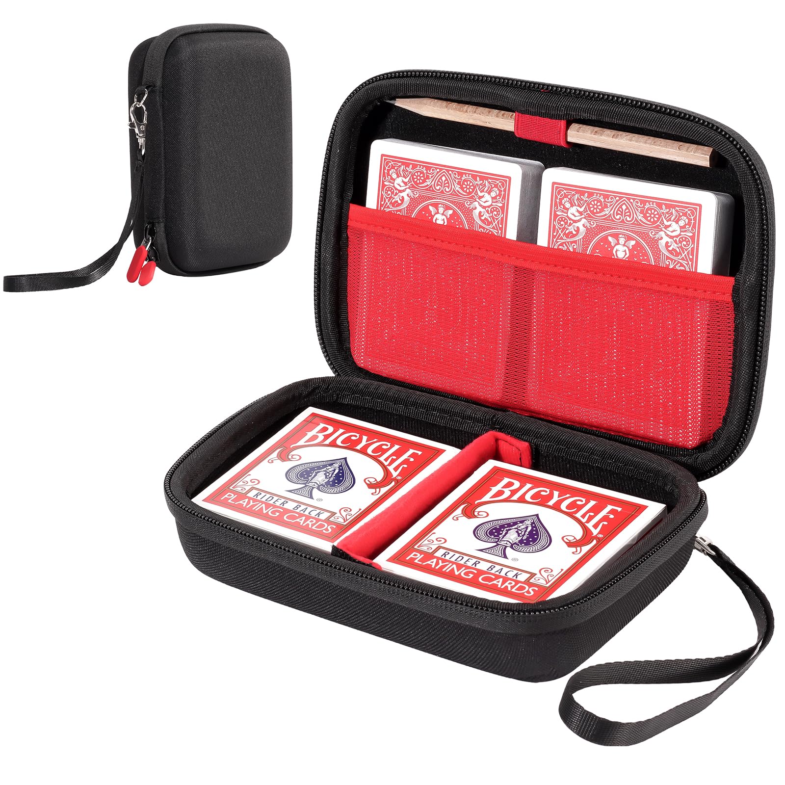ProCase Hard Playing Card Game Carrying Case, Travel Storage Box Holds 300+ Trading Cards, Bag Holder for Classic Board Game UNO, Five Crowns?SKYJO