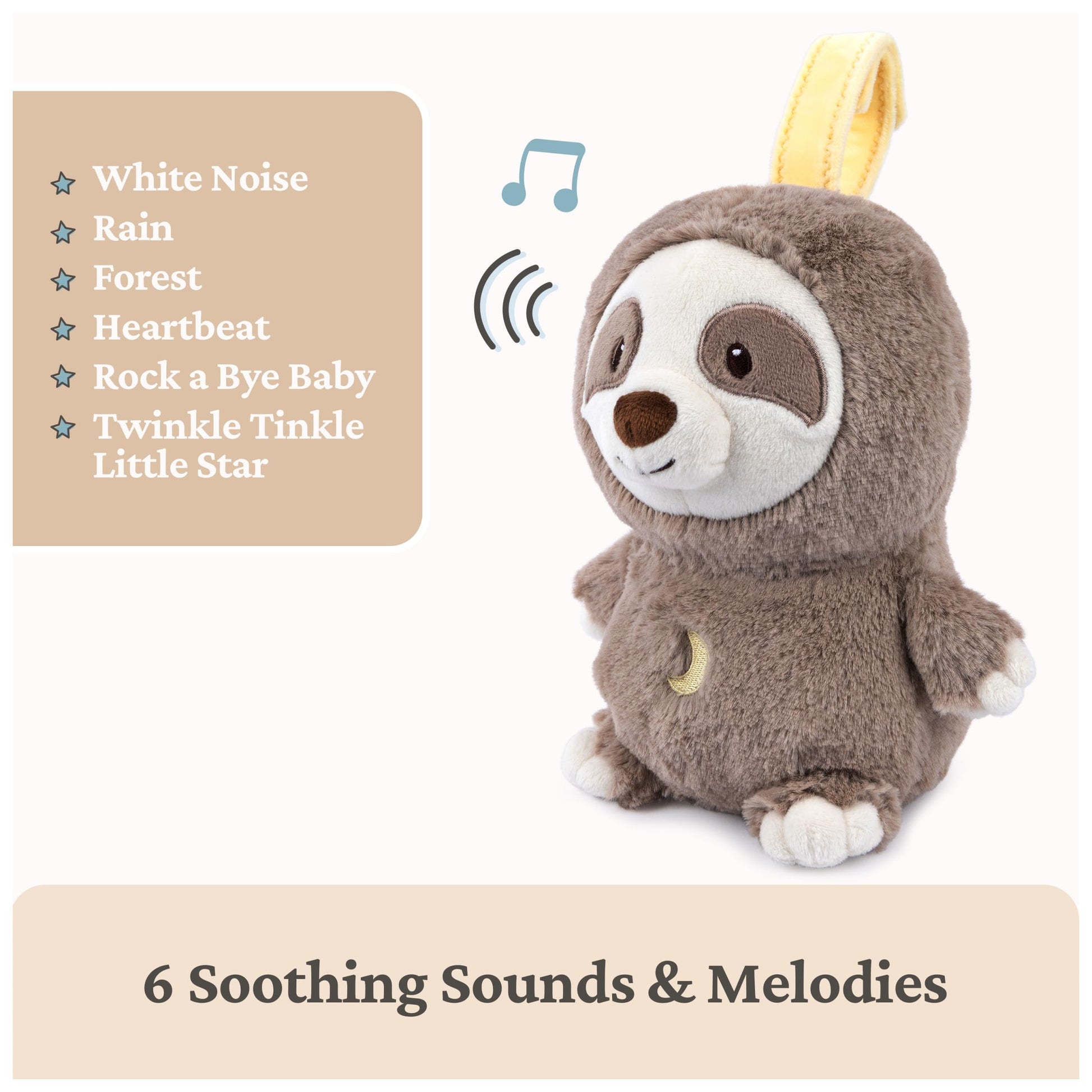 GUND Baby Lil’ Luvs Sloth Soother 6-Inch Stuffed Anima for Ages 0+