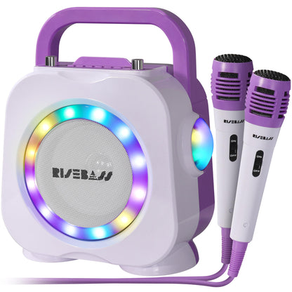 Karaoke Machine for Kids - Bluetooth Speaker with 2 Microphone - Portable Kids Karaoke Machine for Girls and Boys - Birthday Gift for Girls and Boys