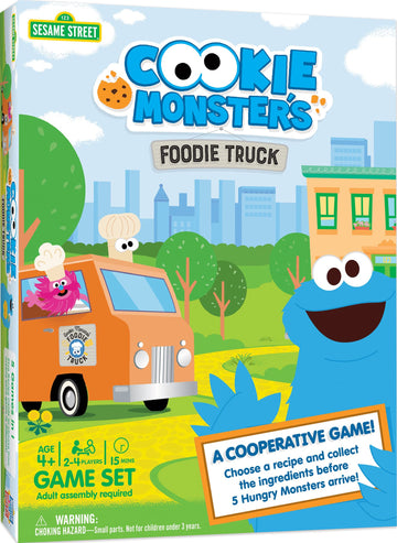 Masterpieces Sesame Street - Cookie Monster Cooperative Game - Fun Family Entertainment for Kids and Adults - Educational, Engaging, and Perfect