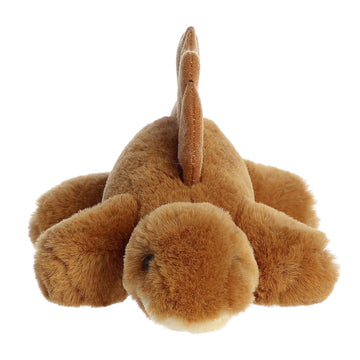 Aurora® Adorable Mini Flopsie™ Edaphosaurus Stuffed Animal - Playful Ease - Timeless Companions - Brown 8 Inches